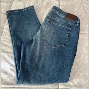 EXPRESS DENIM BLUE JEANS 👖 “ hyper straight stretchy “ MEN’S 
Size 36W 30L